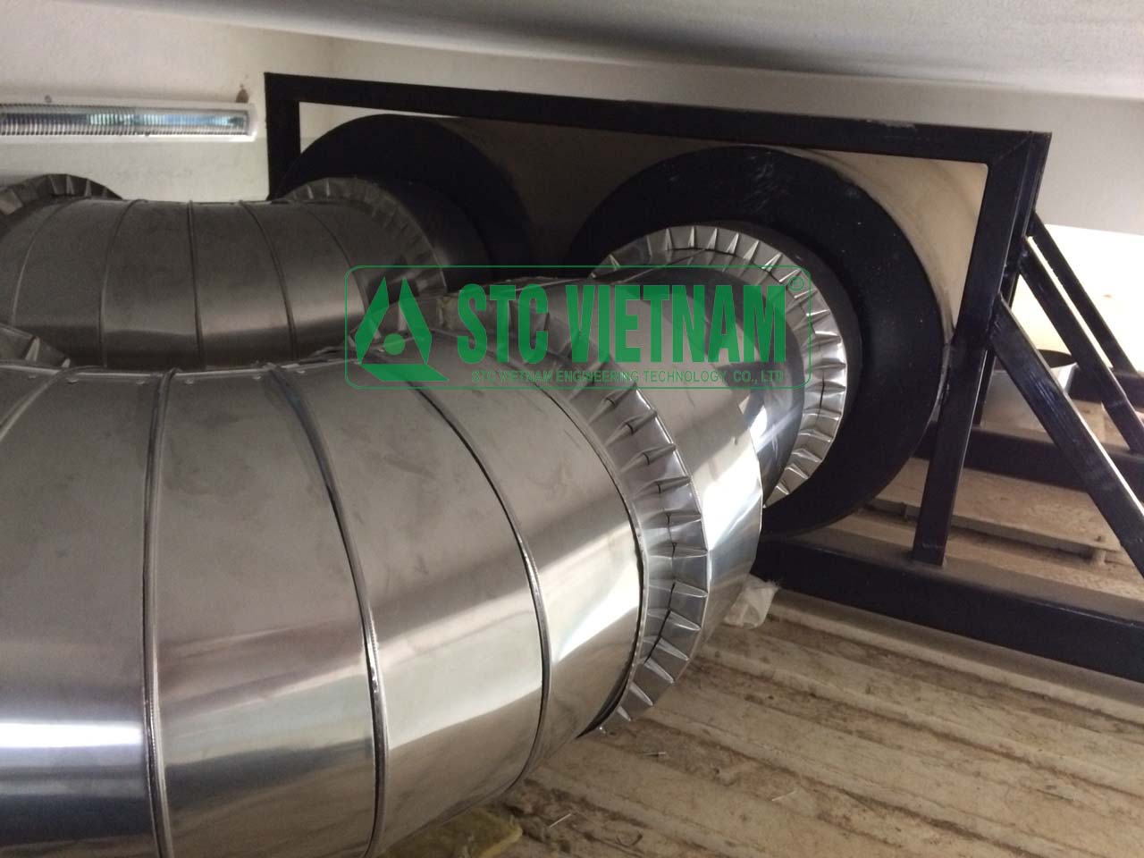 Áo cách nhiệt Inox Ống khói máy phát điện D320
