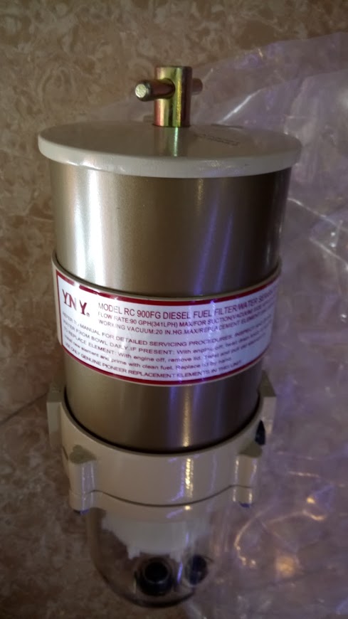 Oil and water separation filter for on 500 Kva generator