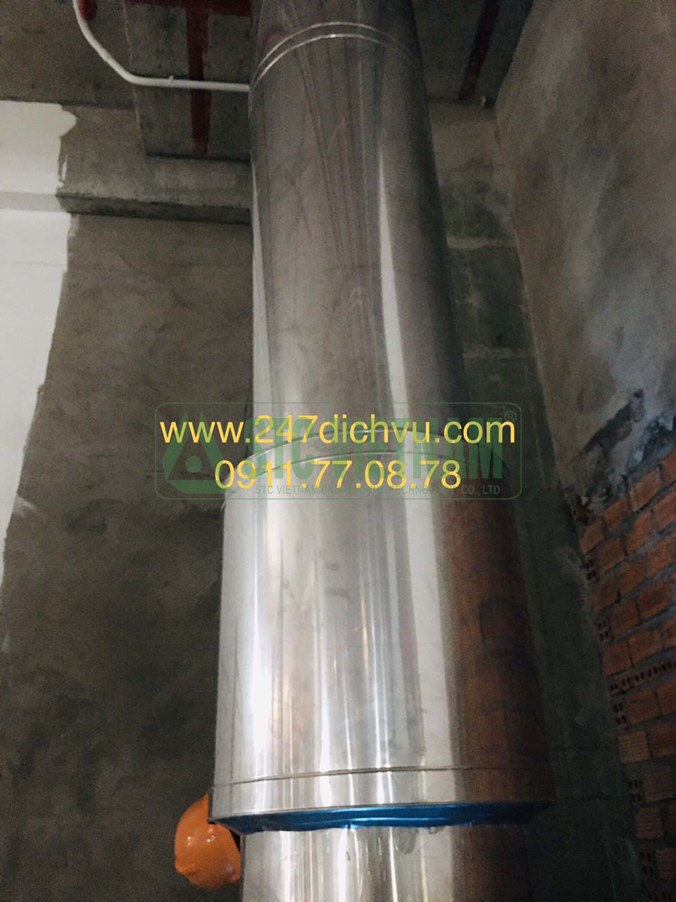 Thermal insulation chimney D400, stainless steel