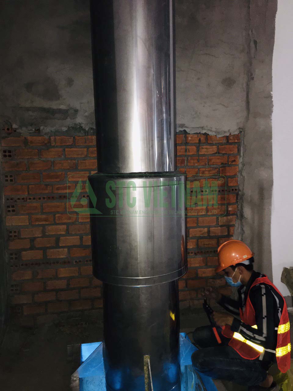 Thermal insulation chimney D400, stainless steel