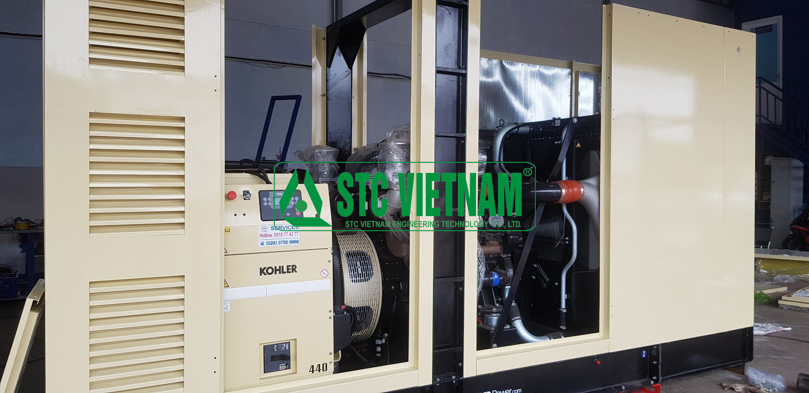 Vỏ cách âm máy phát điện Kohler 440 Kva