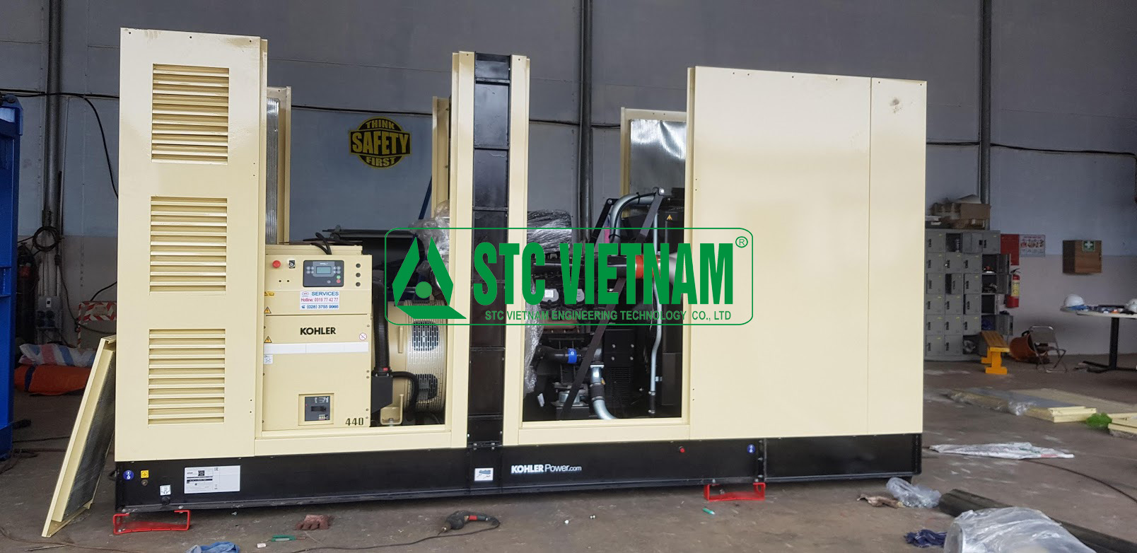 Vỏ cách âm máy phát điện Kohler 440 Kva