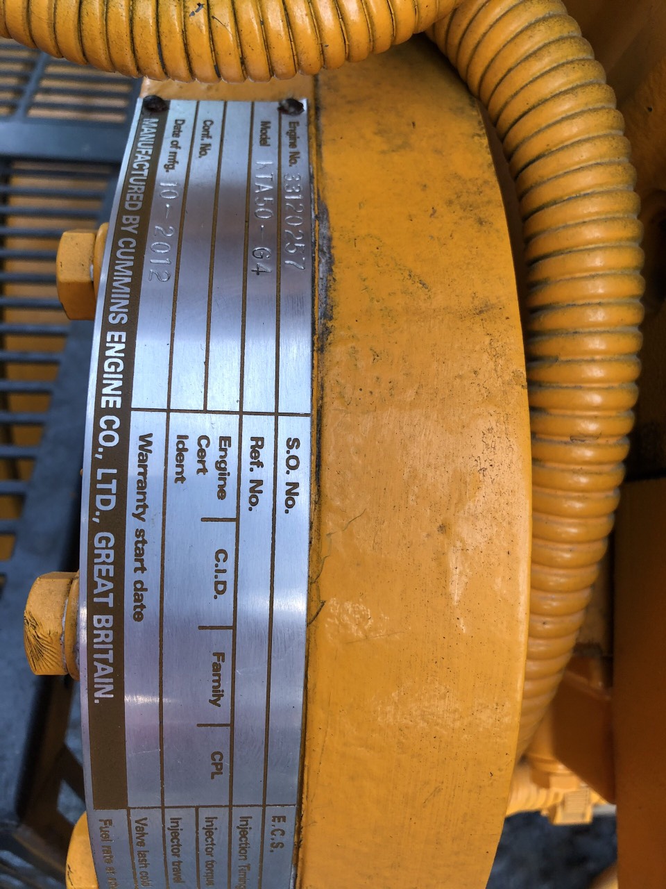 Old Generator ( Seconhand) Cummins 1500 Kva
