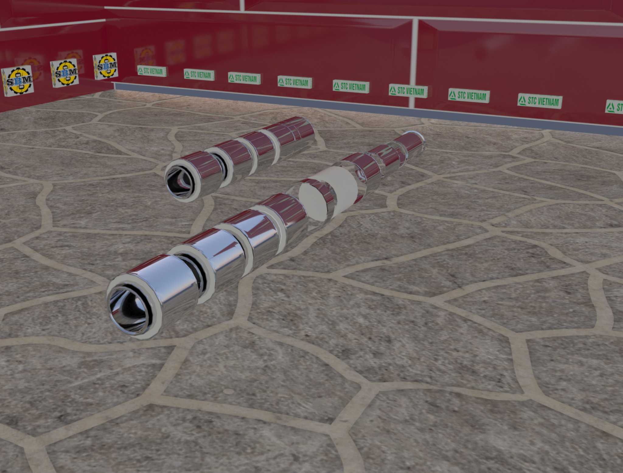 Chimney (Exhaut Muffler ) module D477 mm, 3 layers Korea