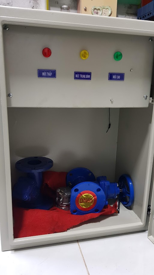 Level indicator oil supply throat cabinet