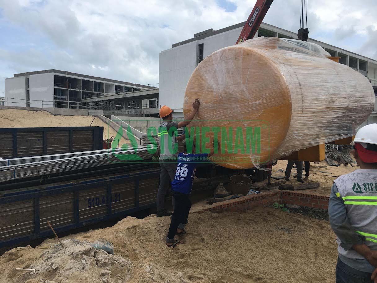 Bồn dầu máy phát điện 22 M3 – 22.000 lit  (Tròn Epoxy)
