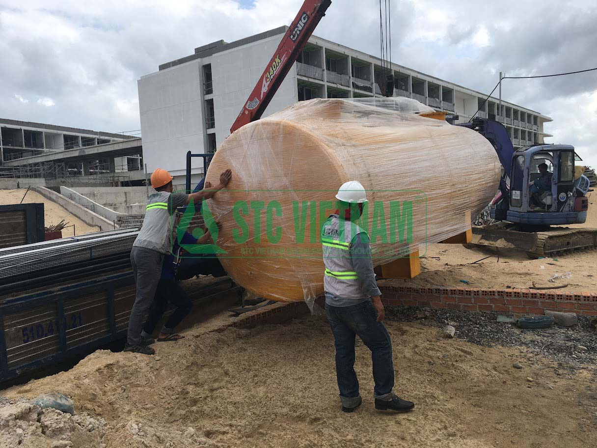 Bồn dầu máy phát điện 22 M3 – 22.000 lit  (Tròn Epoxy)