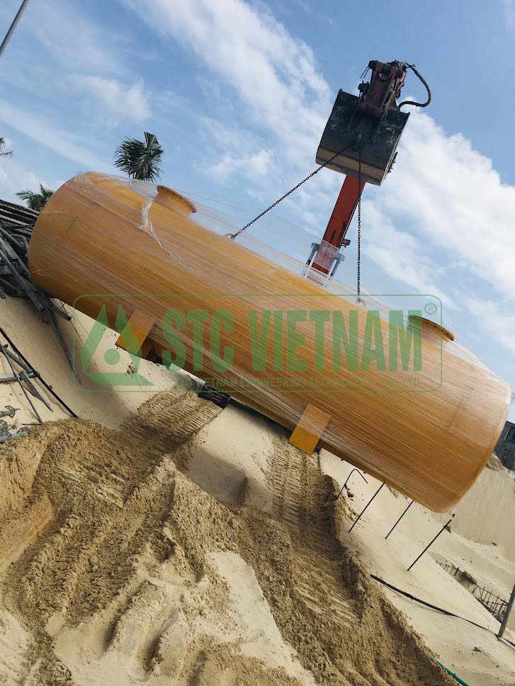 Bồn dầu máy phát điện 22 M3 – 22.000 lit  (Tròn Epoxy)