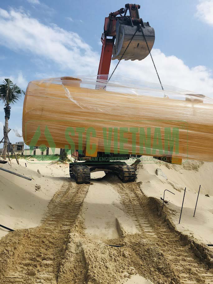 Bồn dầu máy phát điện 22 M3 – 22.000 lit  (Tròn Epoxy)