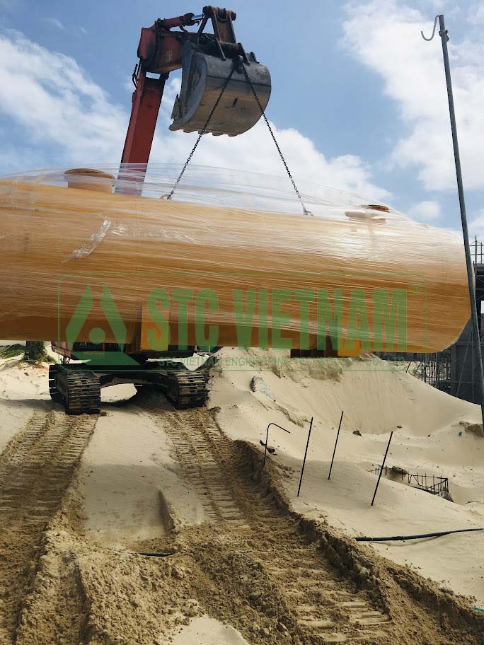 Bồn dầu máy phát điện 22 M3 – 22.000 lit  (Tròn Epoxy)