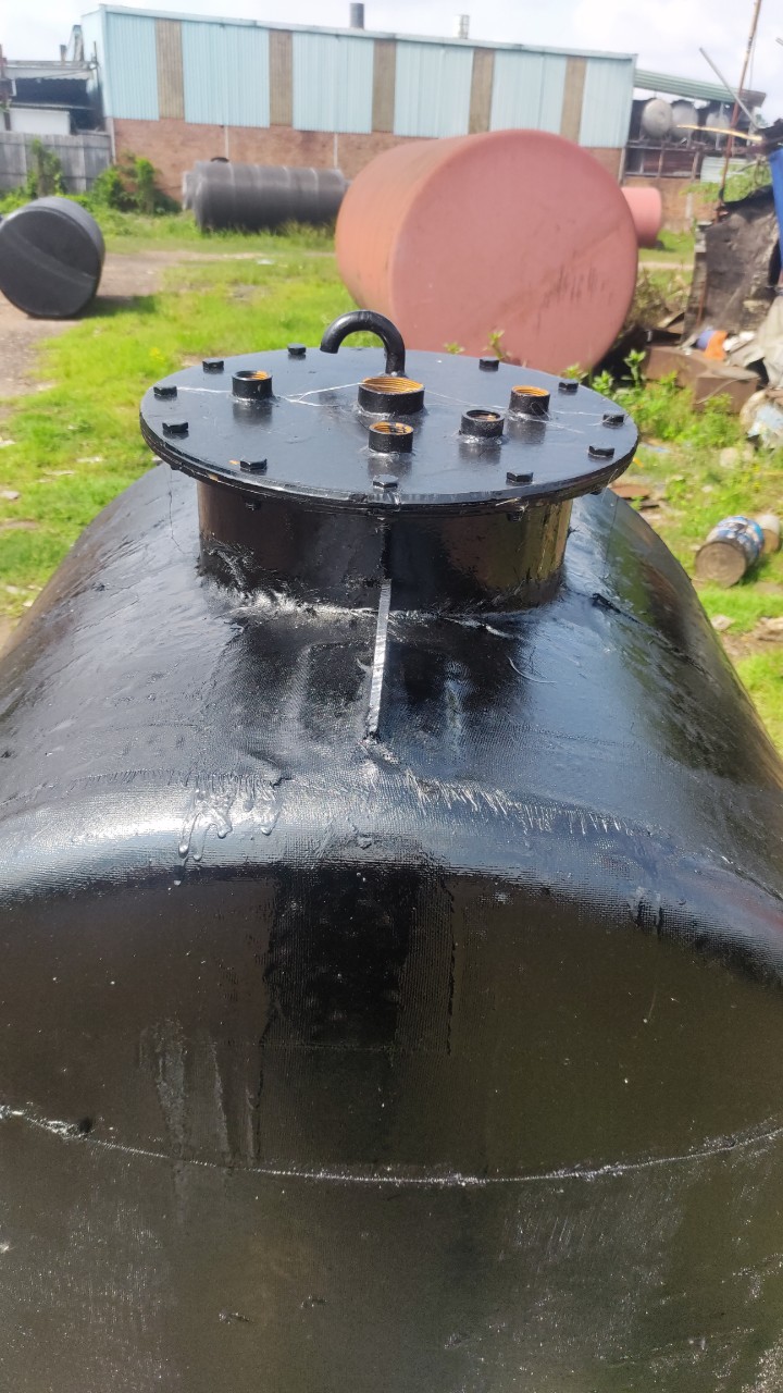 Fuel Diesel tank 1000 liter, round lying, Piusi