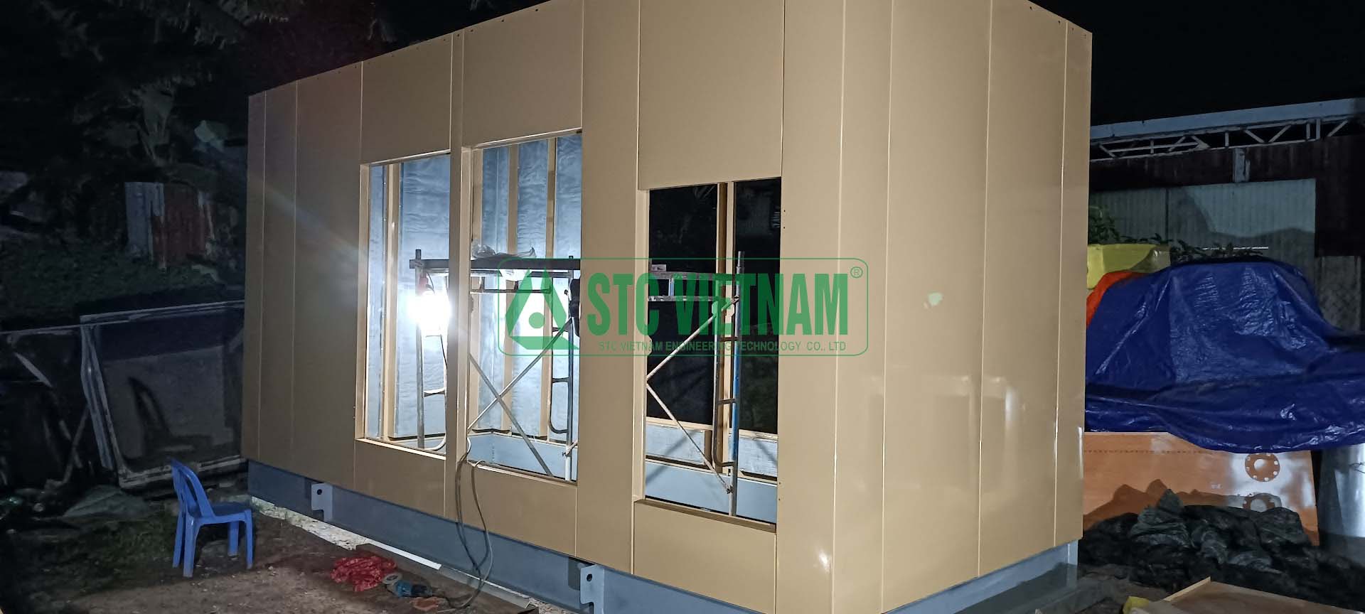 Vỏ cách âm máy phát điện 65Dba